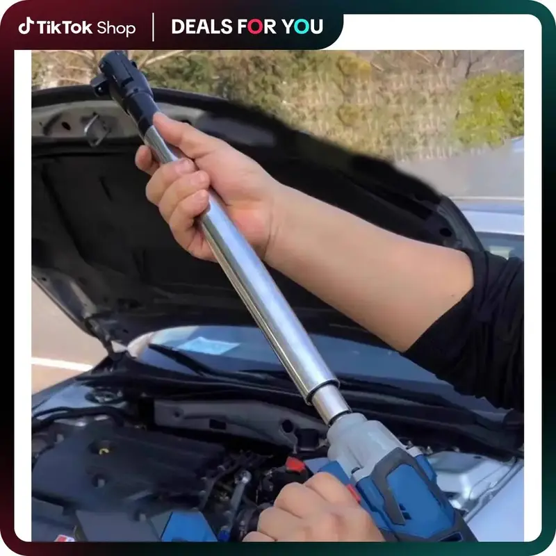 1/2in Wrench Extend Rod, Ni Cr Alloy Steel Multifunctional Universal Wrench Extender, Compact Size and Lightweight Design, fo...
