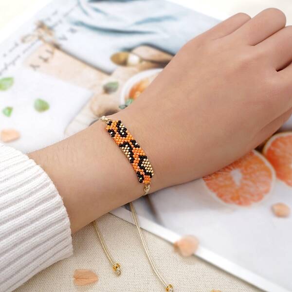 Friendship Leopard Print Loom Pattern Miyuki Seed Beads Bracelets for Women