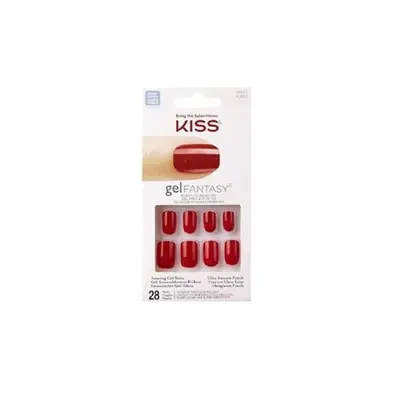 Kiss Kiss Gel Fantasy 28 Colored Artificial Nails