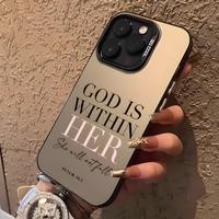 Letter Pattern Phone Case, Anti-drop Cellphone Protective Cover, Shockproof Smartphone Protection Cases Compatible with iPhon...