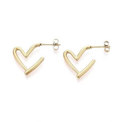 304 Stainless Steel Stud Earrings