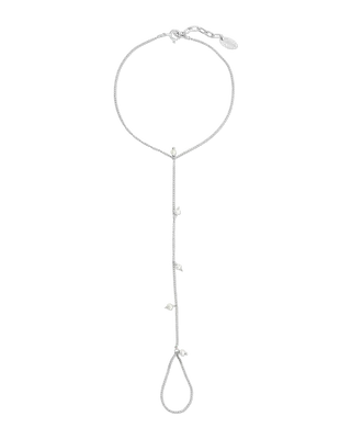 Pearl Handchain | Metal Color: Silver | Size: Adjustable 7 - 8 inches