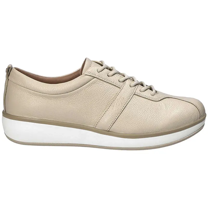 Joya Emma Leather Women's Lace Up Shoes - Cream - Size:US 6.5 Women