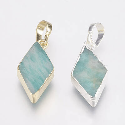 Natural Amazonite Pendants