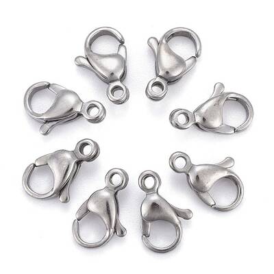 Tarnish Resistant 304 Stainless Steel Lobster Claw Clasps