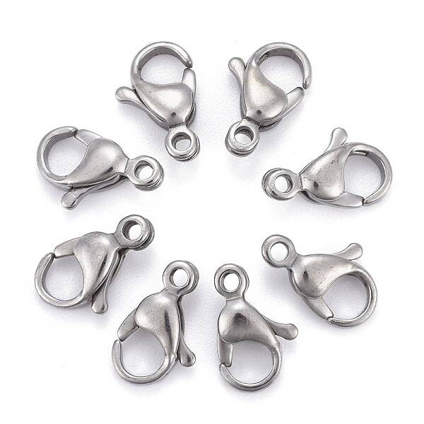 Tarnish Resistant 304 Stainless Steel Lobster Claw Clasps