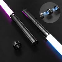 USB Charging Light LED Saber, 1/2 Counts 25 Inch Long 15 Colors Change Light Saber, 3 Sound Modes Detachable Light Saber, Por...