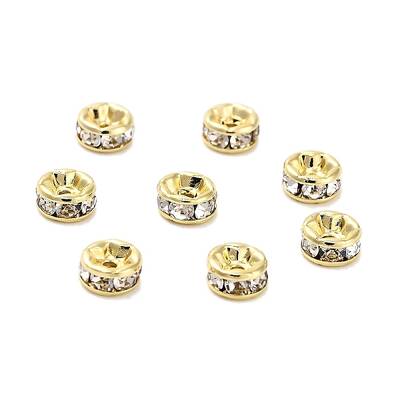 316 Surgical Stainless Steel Rhinestone Spacer Beads