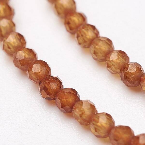 Natural Garnet Bead Strands