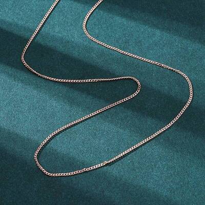 Long-Lasting Plated Brass Curb Chain Necklaces