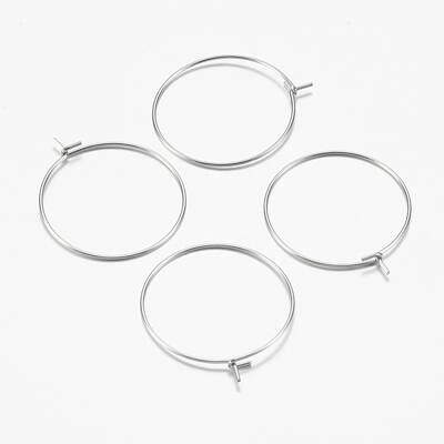 316 Surgical Stainless Steel Hoop Earrings Findings