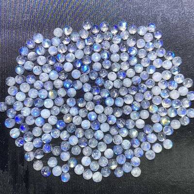 Natural Rainbow Moonstone Cabochons