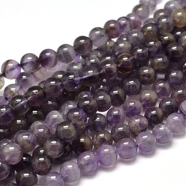 Natural Amethyst Round Bead Strands