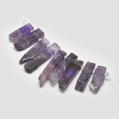 Natural Amethyst Graduated Beads Strands
