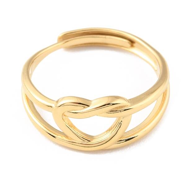 304 Stainless Steel Hollow Heart Adjustable Rings for Valentine's Day