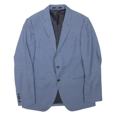 JOOP Slim Fit Mens Blazer Jacket Blue Wool XL