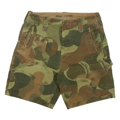 Mens Cargo Shorts Green Camouflage M W32