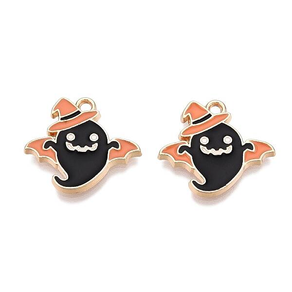 Halloween Theme Rack Plating Alloy Enamel Pendants