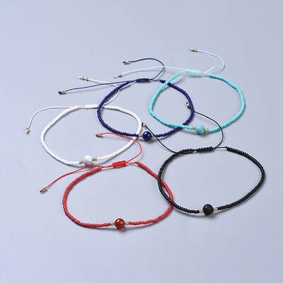 Nylon Thread Braided Anklets