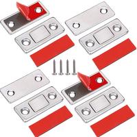 Cabinet Magnetic Catch, Ultra-thin Cabinet Door Magnetic Catch, Adhesive Cabinet Latch Magnetic Closures for Kitchen Closet D...