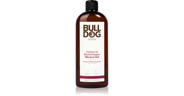 Bulldog Vetiver and black pepper shower gel for men 500 ml