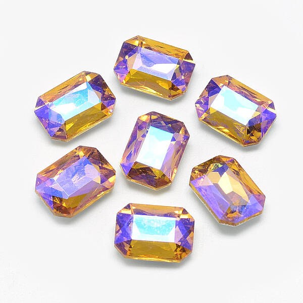 Pointed Back Glass Rhinestone Cabochons