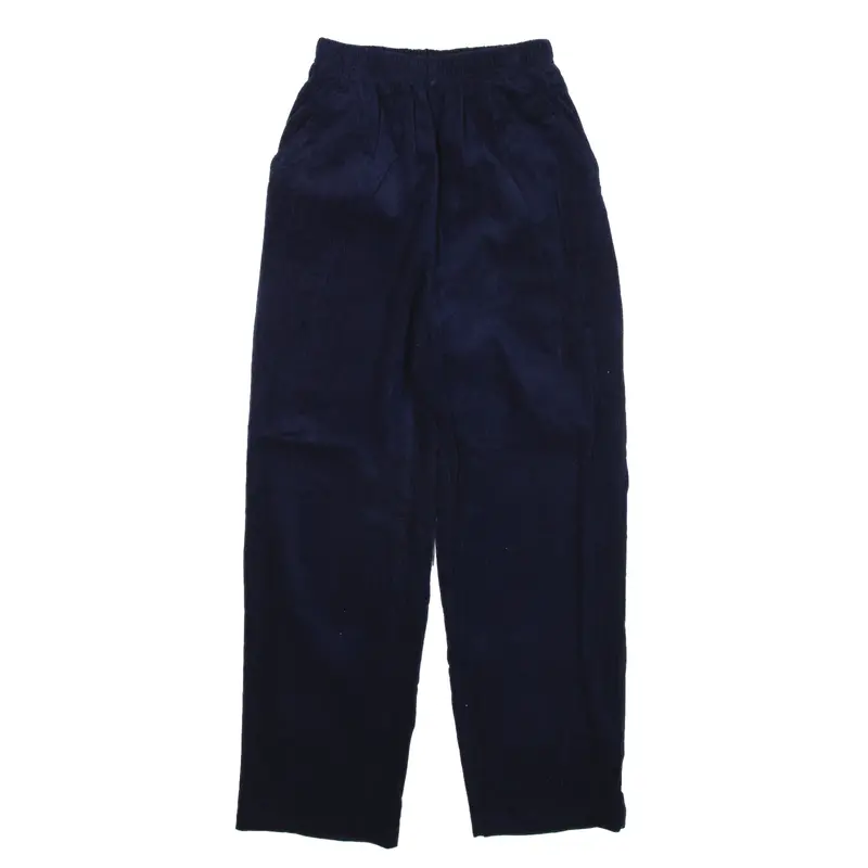 AMERICAN SWEETHEART Corduroy Trousers Blue Relaxed Straight Womens W22 L26