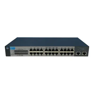 HP J9664A#ABB | OfficeConnect 1410 Series 1410-24-2G 24 x 10/100Base-TX RJ-45 and 2 x 1GbE SFP (mini-GBIC) Ports Layer 2 Unma...