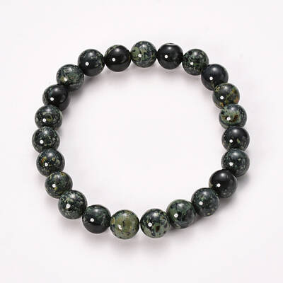 Natural Kambaba Jasper Beaded Stretch Bracelets