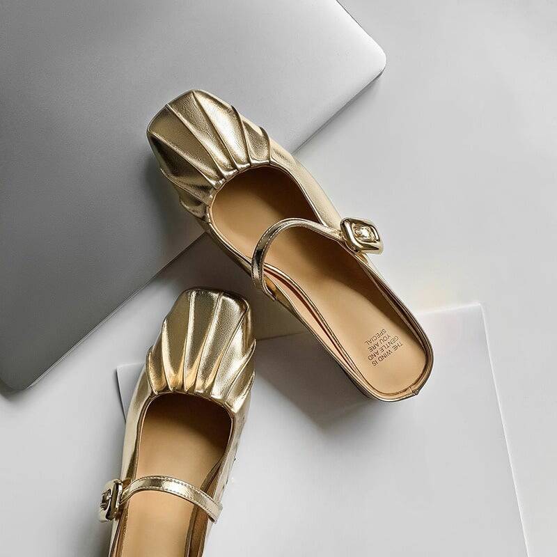 CHIKO Yashira Square Toe Block Heels Clogs/Mules Shoes