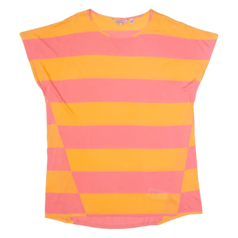 TED BAKER Womens Blouse Pink Sleeveless Striped L