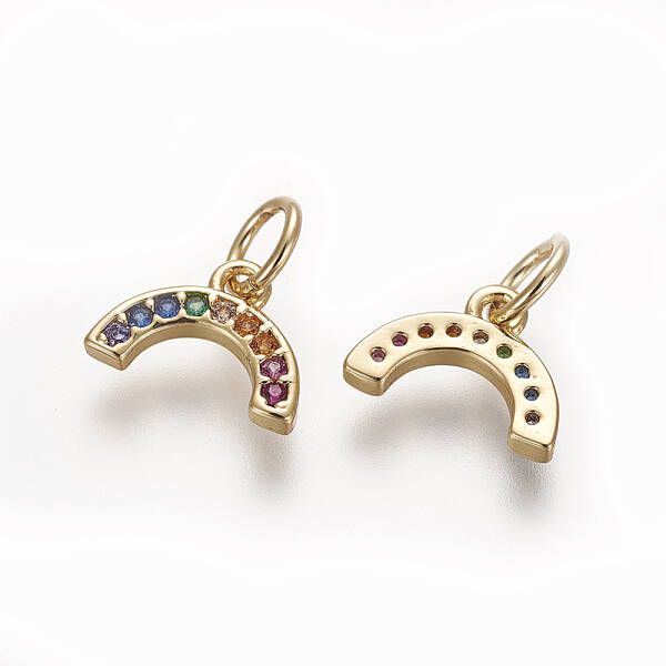Brass Cubic Zirconia Charms