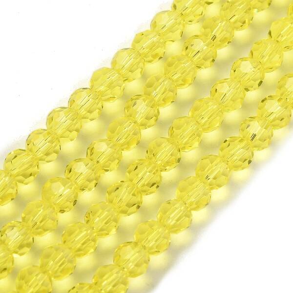 Transparent Glass Bead Strands