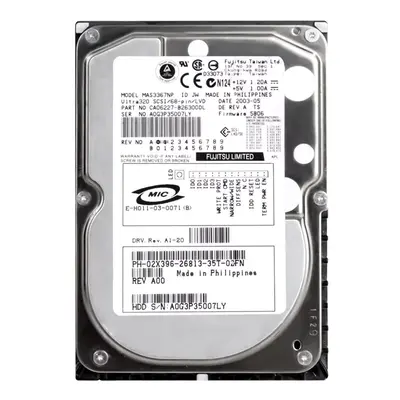 2X396 Dell 36GB Ultra-320 SCSI 15000 3.5-inch Hard Drive