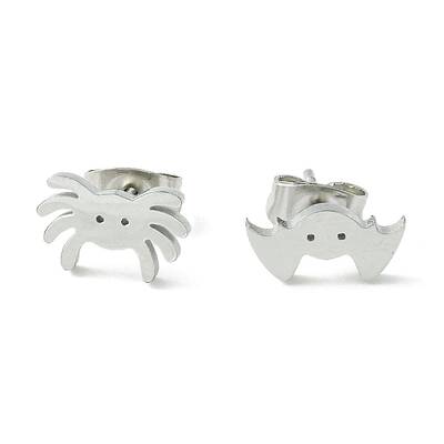 Non-Tarnish Cute Little Animal Theme 304 Stainless Steel Stud Earrings