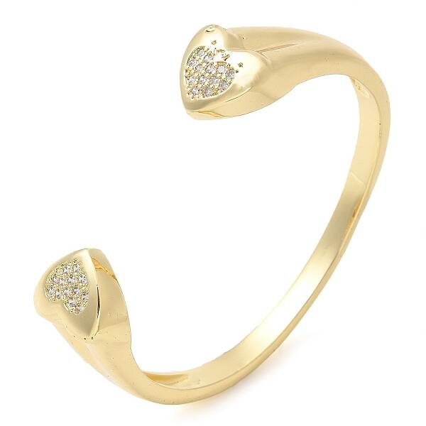 Brass Micro Pave Clear Cubic Zirconia Bracelets