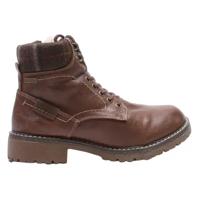 AVIE Lace-Up Boots Brown Leather Womens UK 4