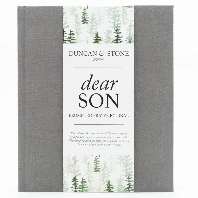 Dear Son: Prompted Prayer Journal & Memory Book - Milestone Baby Book Keepsake for 18 Years - Guided Journal - Guided Kids Jo...