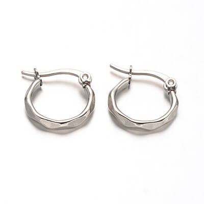 Tarnish Resistant 304 Stainless Steel Hoop Earrings