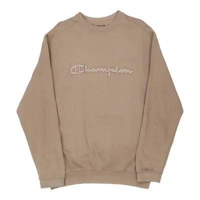 Champion Sweatshirt - XL Brown Cotton Blend