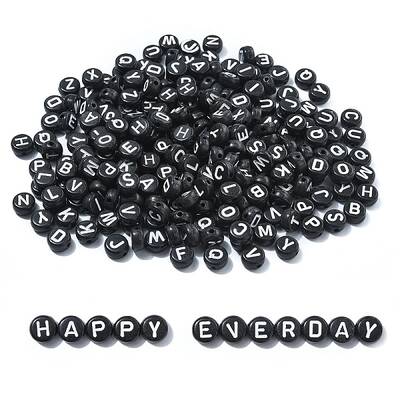 Opaque Acrylic Horizontal Hole Beads