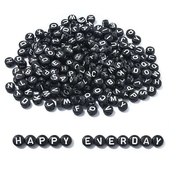 Opaque Acrylic Horizontal Hole Beads