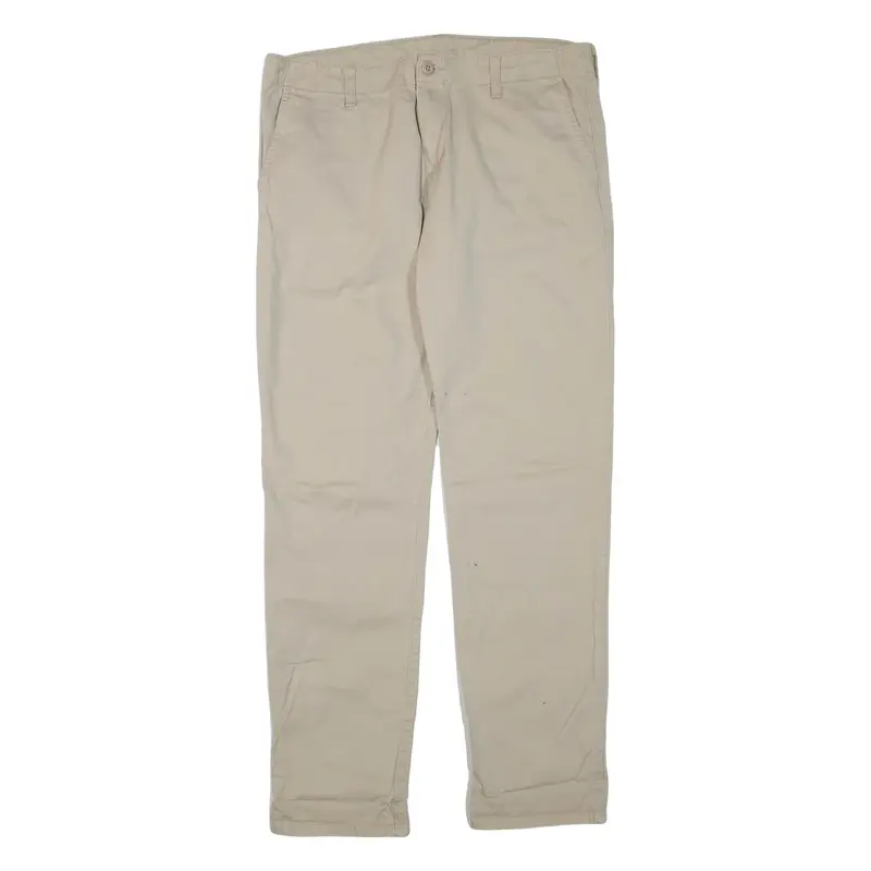 CARHARTT Club Mens Trousers Beige Regular Tapered W36 L33