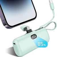 Portable Charger Power Bank,5000mAh Fast Charging Battery Pack Compatible with iPhone 16/15/14/13, Samsung S24/23, Google Pix...