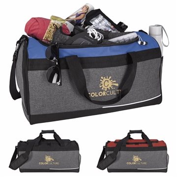 25 Promotional Two-Tone Playoff Duffel - U-Shape Opening