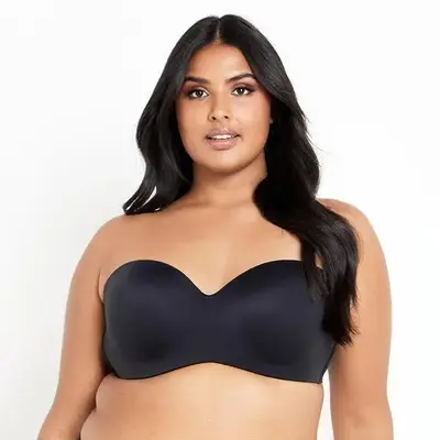 Plus size women's underwear strapless bra non-slip