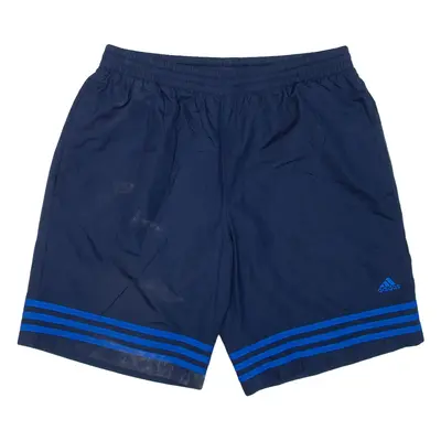 ADIDAS Mesh Lining Mens Sports Shorts Blue Relaxed M W32