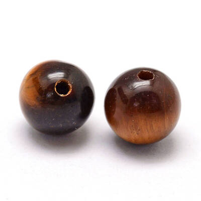 Grade A Natural Tiger Eye Round Beads