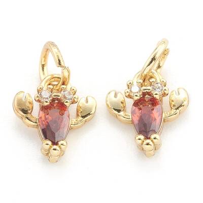 Brass Cubic Zirconia Pendants
