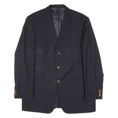 PIERRE CARDIN Mens Blazer Jacket Blue Knit Wool XL